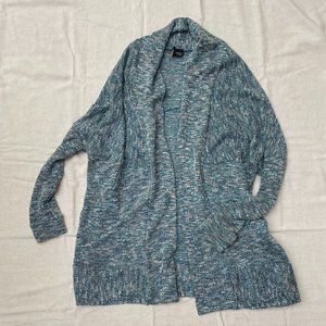 Sparkle and Fade Urban Outfitters Ocean Blue Crochet Cardigan